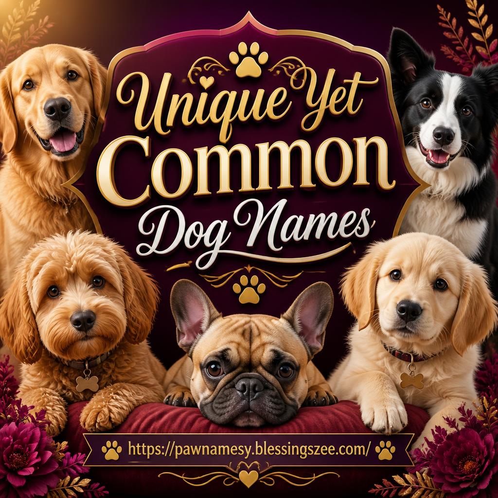Unique Yet Common Dog Names