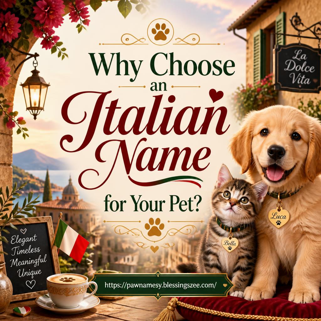 Why Choose an Italian Name for Your Pet?