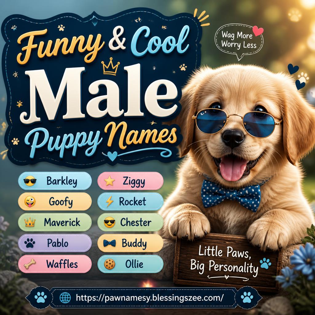 Funny & Cool Male Puppy Names