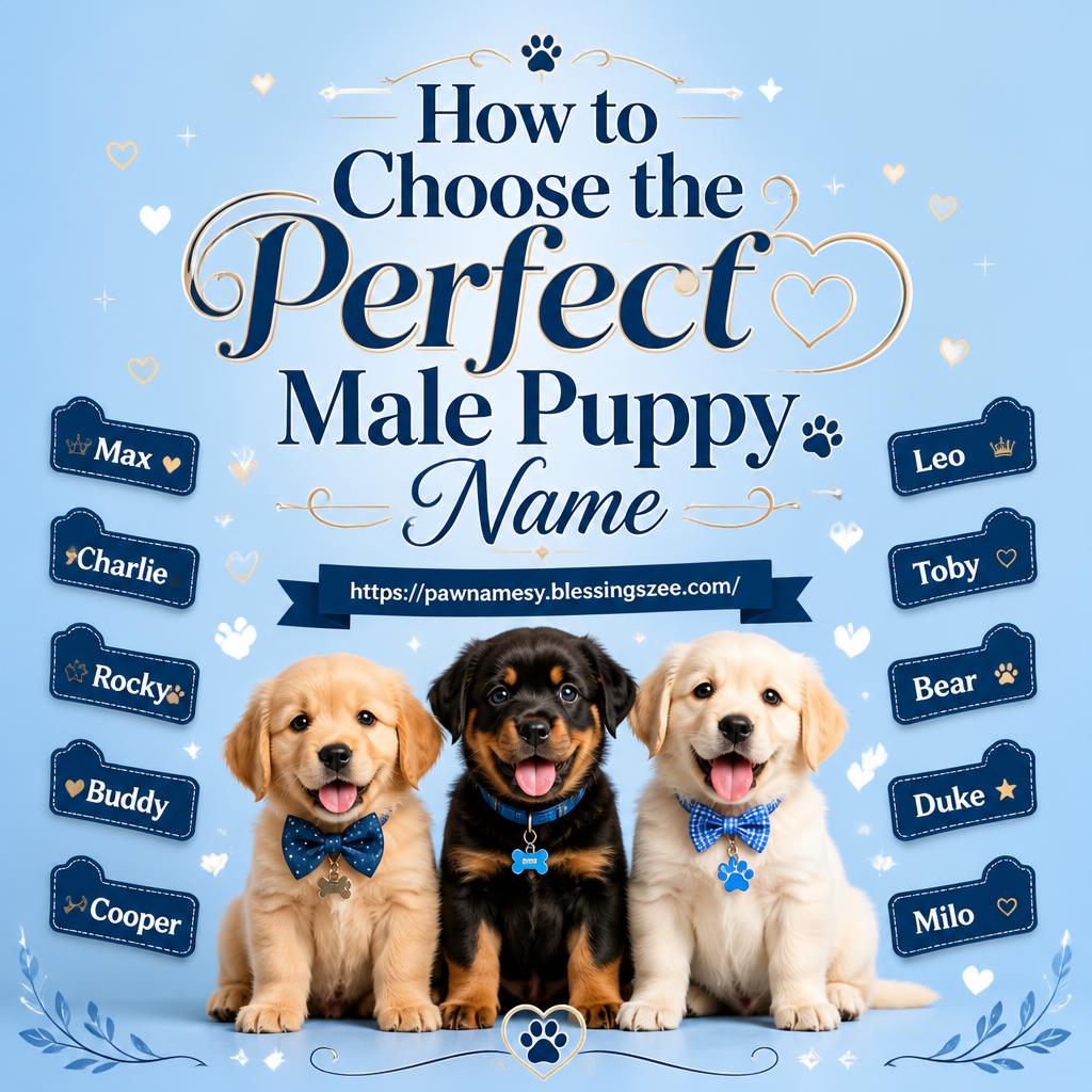 How to Choose the Perfect Male Puppy Name