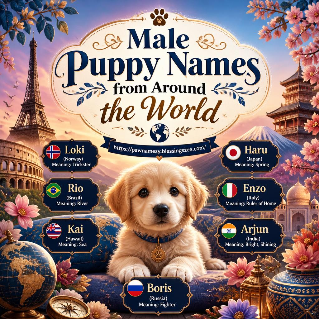 Male Puppy Names from Around the World