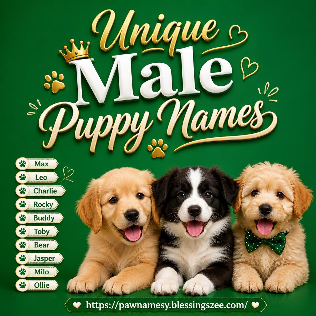 Unique Male Puppy Names