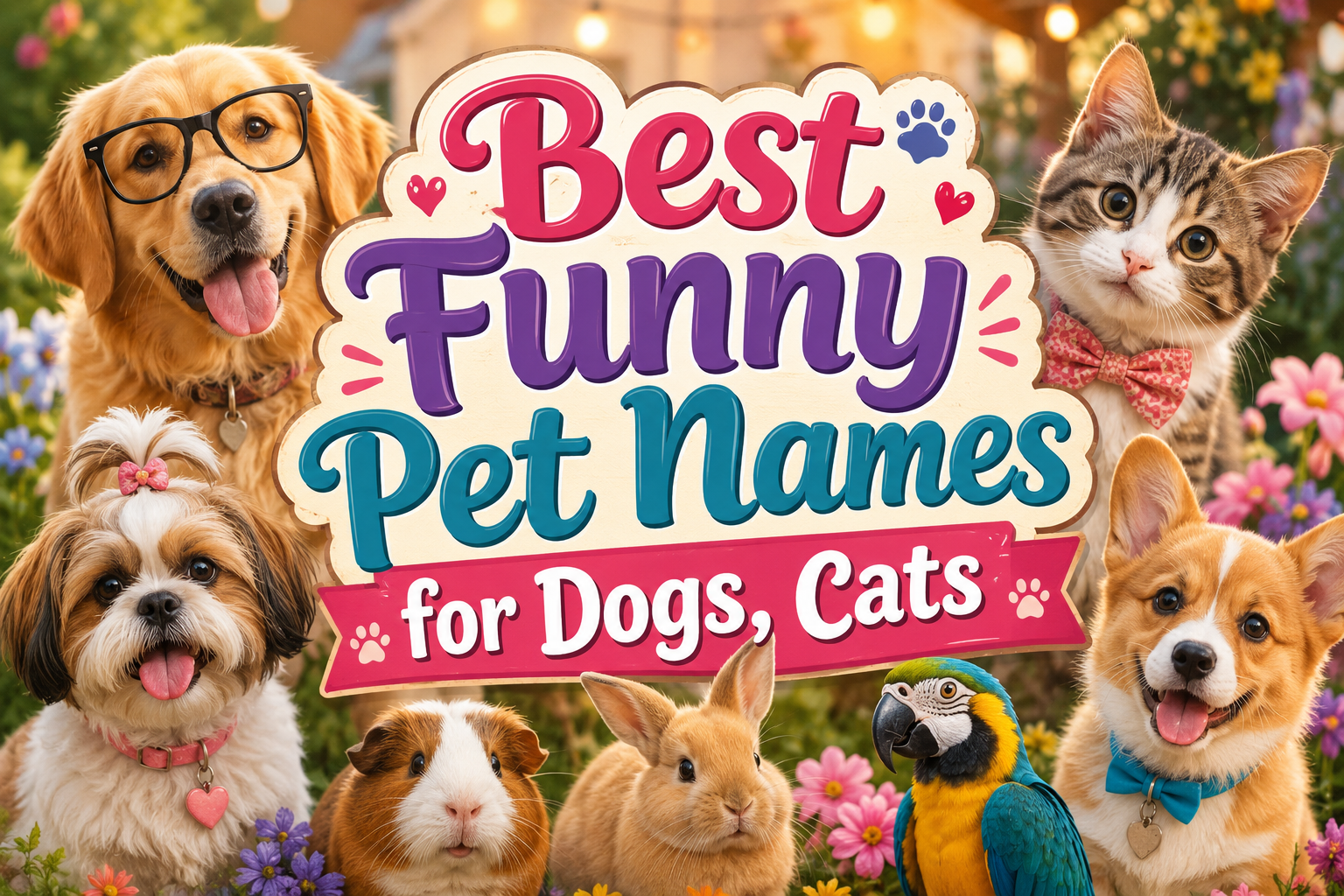 Best Funny Pet Names for Dogs, Cats, and All Your Furry Friends (1,200+ Ideas)